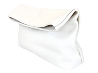 White Leather Clutch