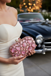 Pink Stone Clutch