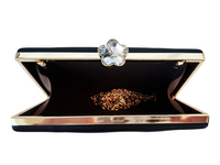 Black Gold Chained Clutch