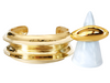 Modern Goldtone Cuff and Ring Combo