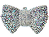 Iridescent Crystal Bow Clutch