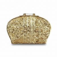 White and Gold  Mother Of Pearl Clutch
