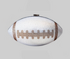 Silver Crystal Football Clutch Purse