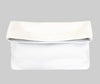 White Leather Clutch