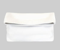 White Leather Clutch