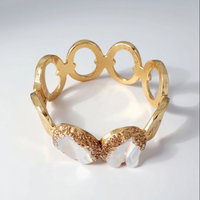 Gold Natural Baroque Pearl Bracelet