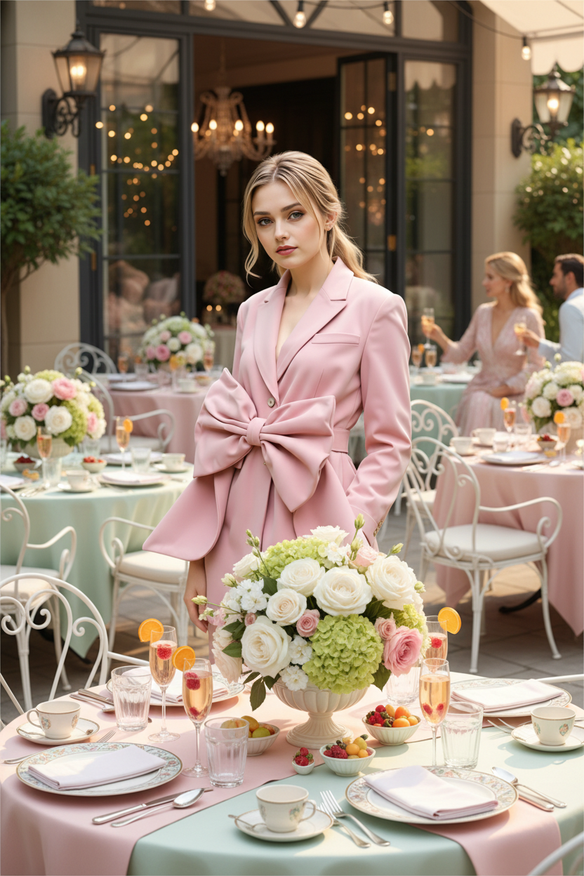 Pink Bow Coat
