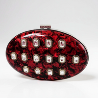 Red Diamond Resin Clutch