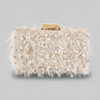 Cream Tassel  Clutch