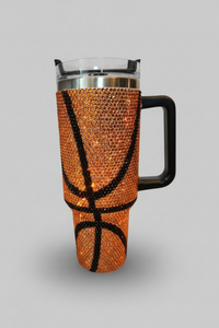 Basketball Crystal Tumbler, 40 oz