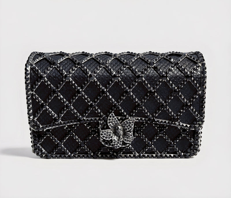 Black Crystal Clutch