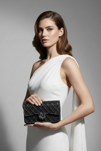 Black Crystal Clutch