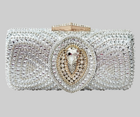 Silver and Gold Crystal Clutch
