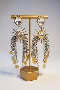 Gold and Silver Earrings