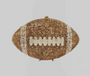 Gold Crystal Football Clutch