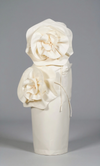 Cream 3D Flower Dress