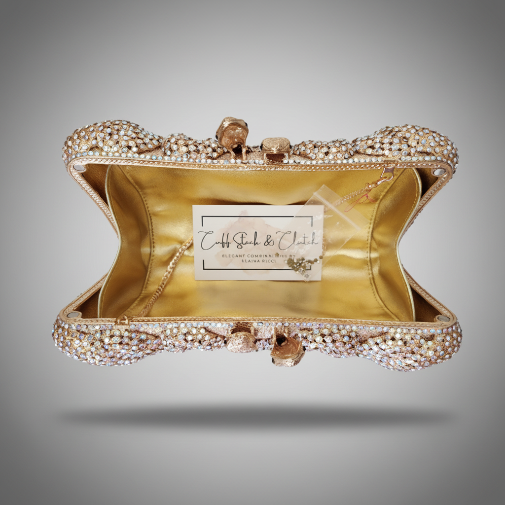 Gold Iridescent Snake Clutch