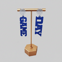 Blue Game Day Earrings