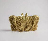 Gold Crystal Snake Clutch