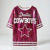 Dallas Cowboys Hot Pink Sequin Shirt