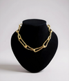 Goldtone Paperclip Necklace