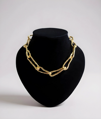 Goldtone Paperclip Necklace