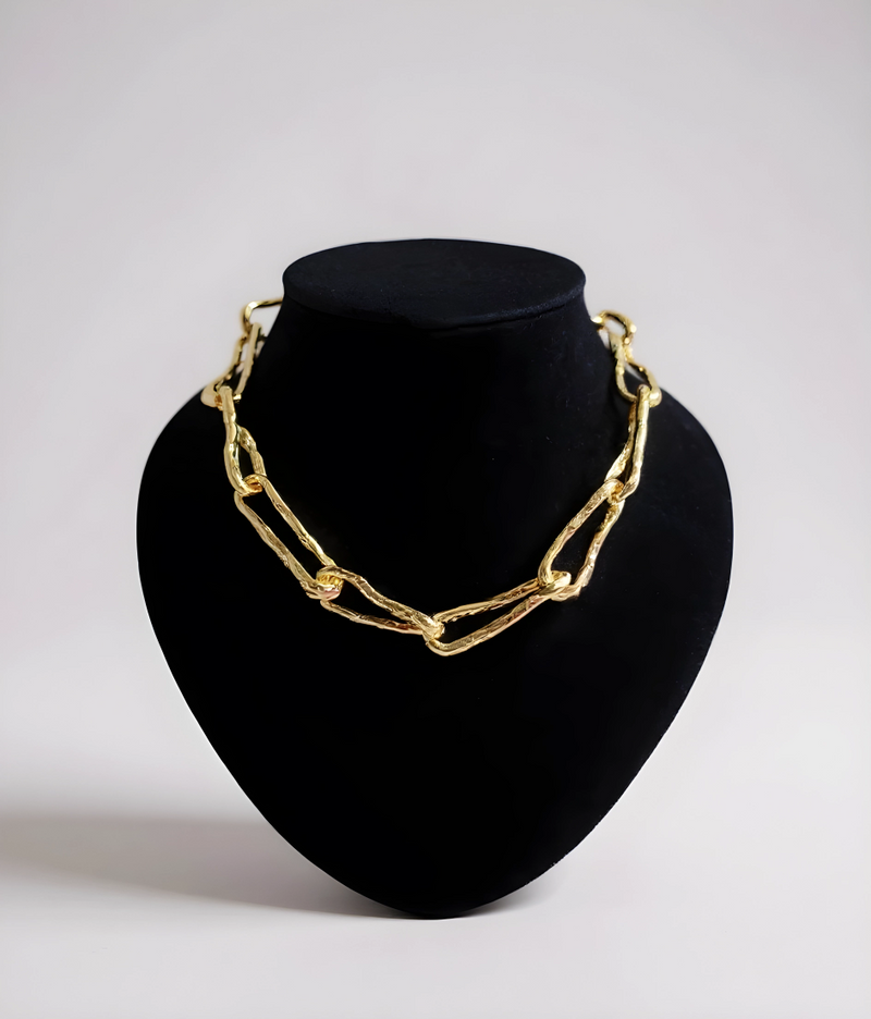 Goldtone Paperclip Necklace