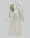 Ivory Satin Dress Coat
