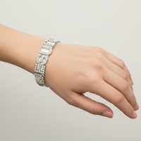 Jesuit White Faux Leather Bracelet