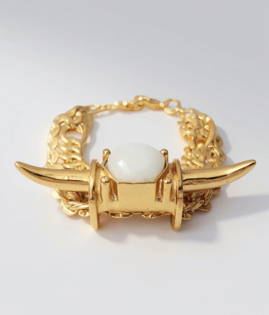 Hook'em Horns Gold Bracelet