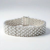 Sterling Silver Diamond Bracelet