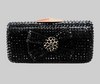 Black Crystal Bow Clutch