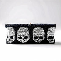 Crystal Skull Clutch Purse, Ring and Bracelet