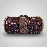 Deep Purple Crystal Clutch