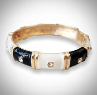 Black, Ivory and Gold Bracelet