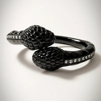 Black Snake Cuff Bracelet