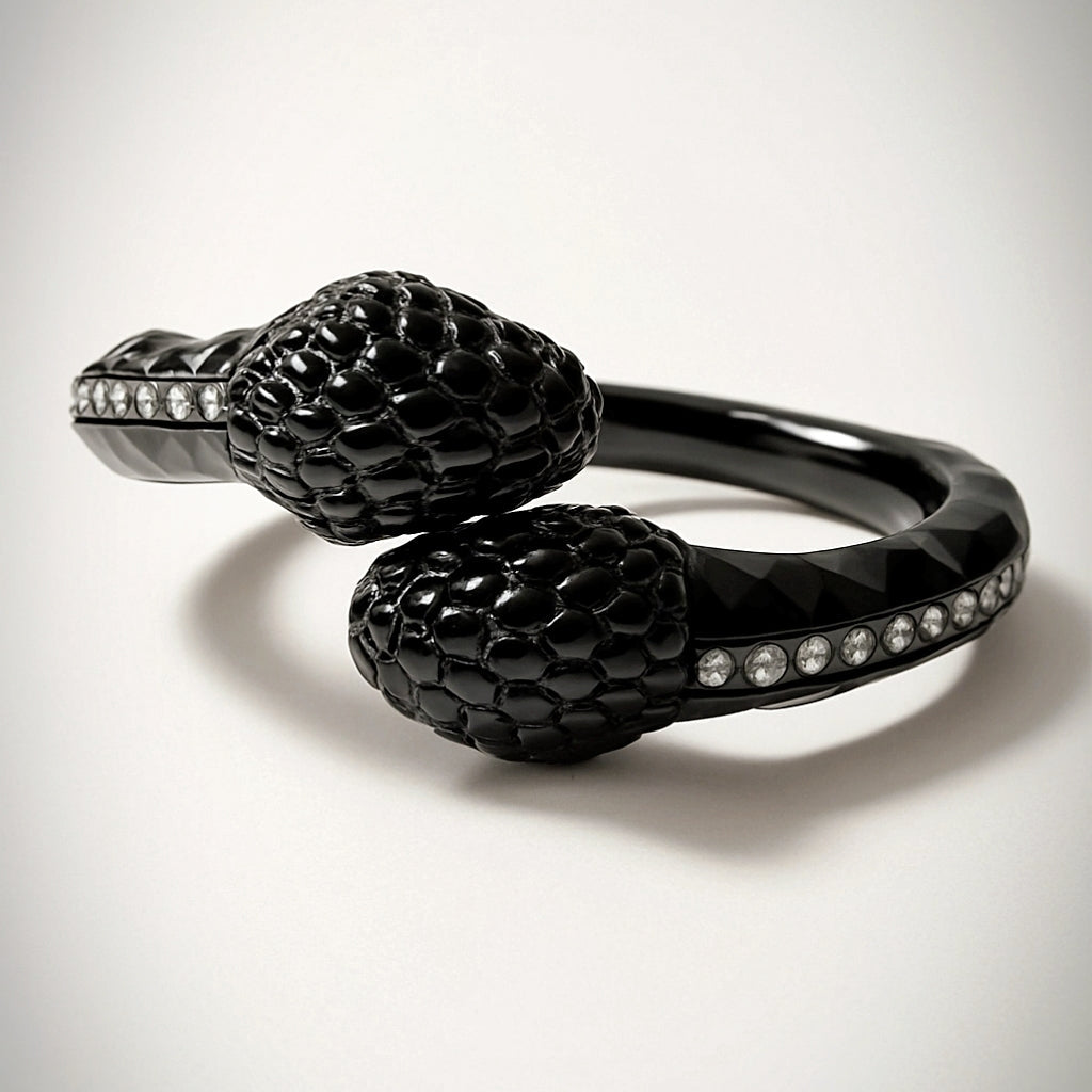 Black Snake Cuff Bracelet