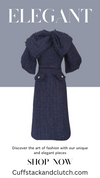 Navy Tweed Dress