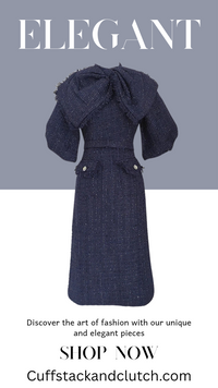Navy Tweed Dress