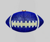 Dallas Cowboys Blue Crystal Football Clutch Purse