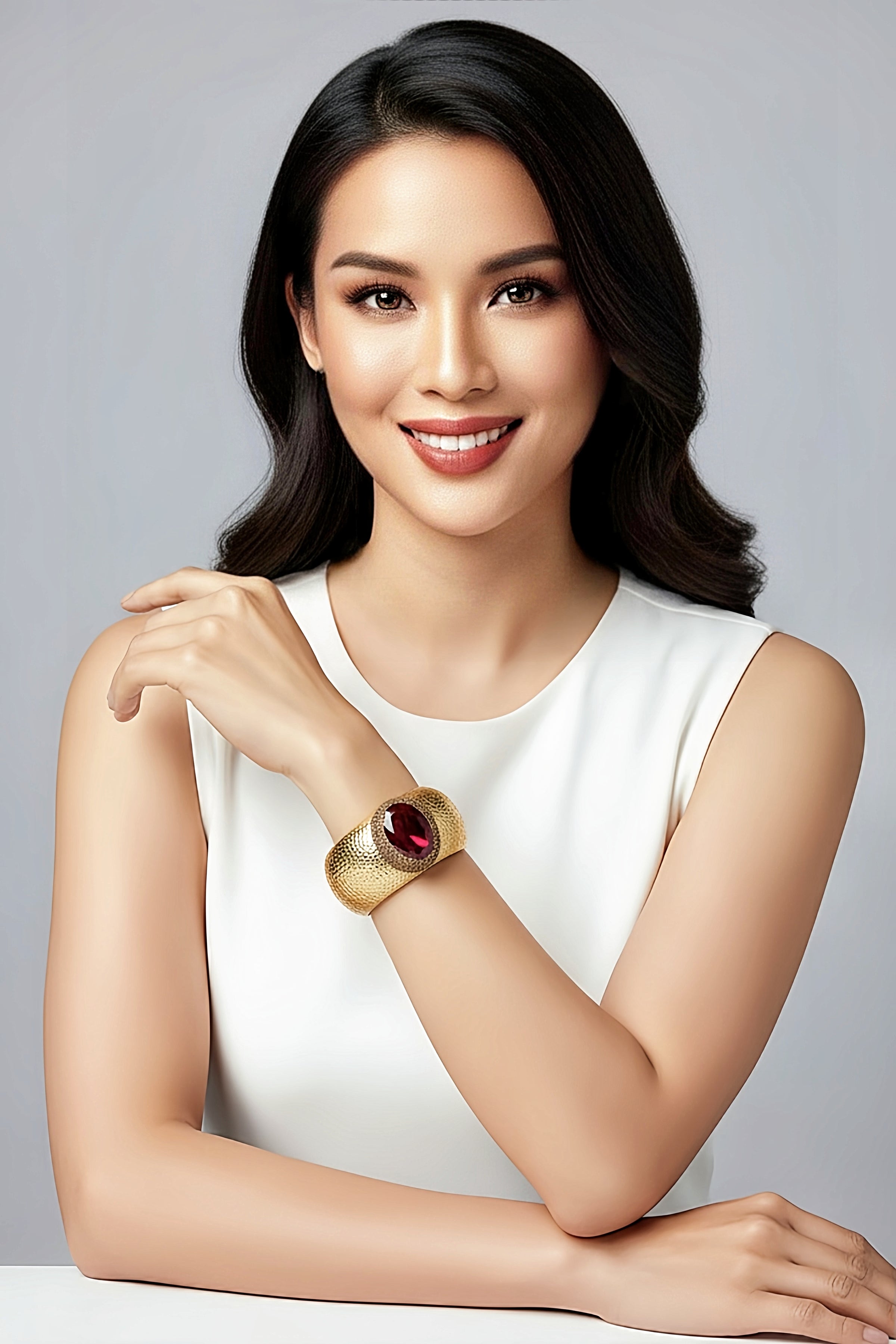 Gold Zultanite Crystal Bangle