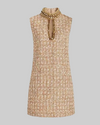 Tan Tweed Mini Dress