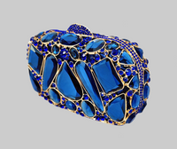 Royal Blue Crystal Clutch