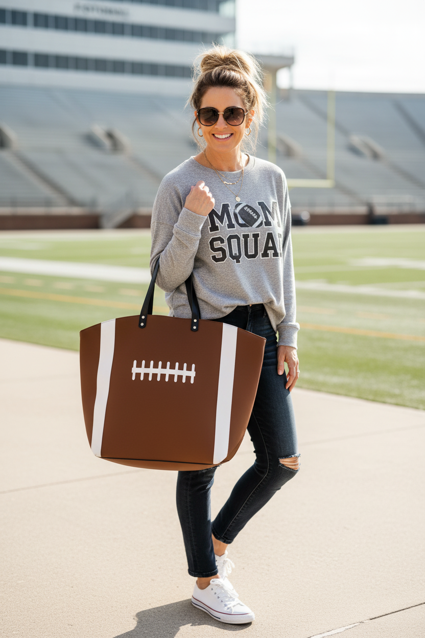 Large Football Tote