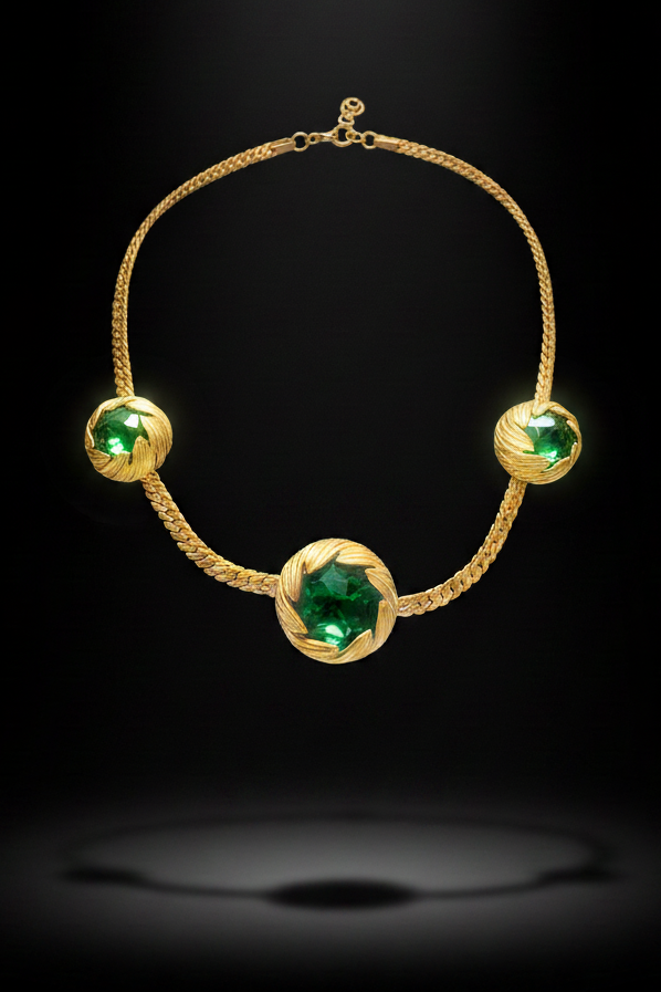 Green and Gold Necklace