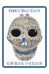 Silver Skull Crystal Clutch