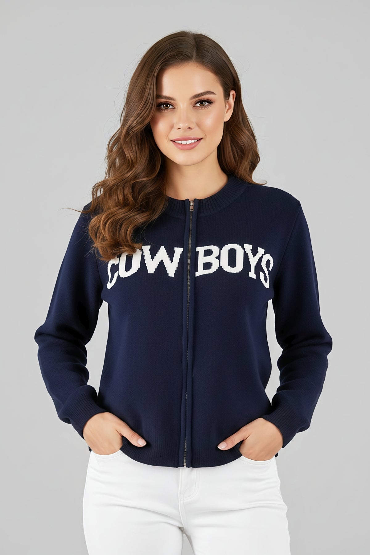 Dallas Cowboys Navy Knit Sweater