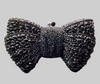 Black Crystal Bow Clutch