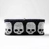 Black Skull Crystal Clutch