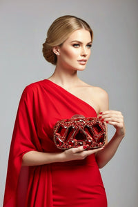 Red Crystal Clutch
